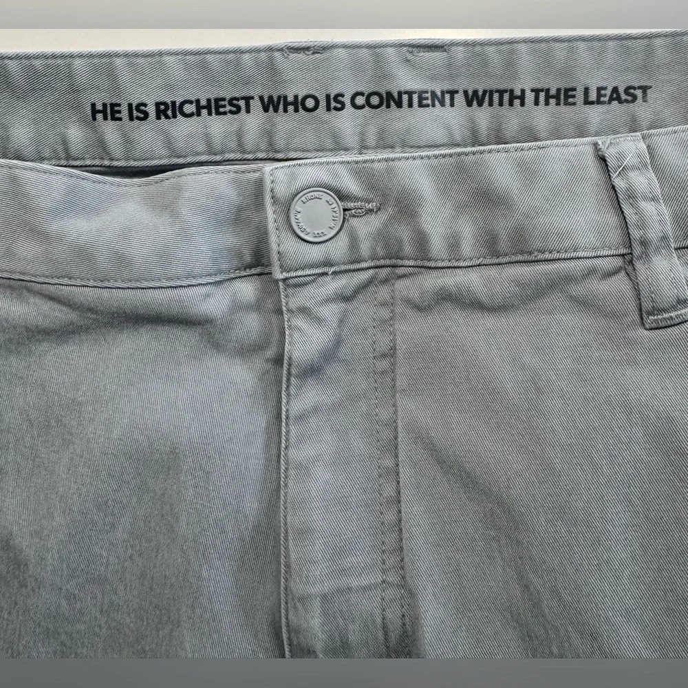 Rhone Mens Everyday Five Pocket Pants Gray Size 40X32 Golf Classic Straight Leg - Picture 3 of 12